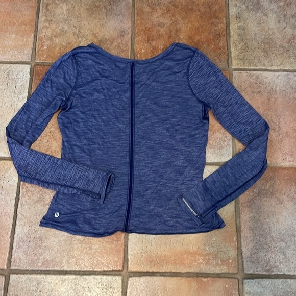 Lululemon long sleeve top heathered blue - Picture 4 of 4
